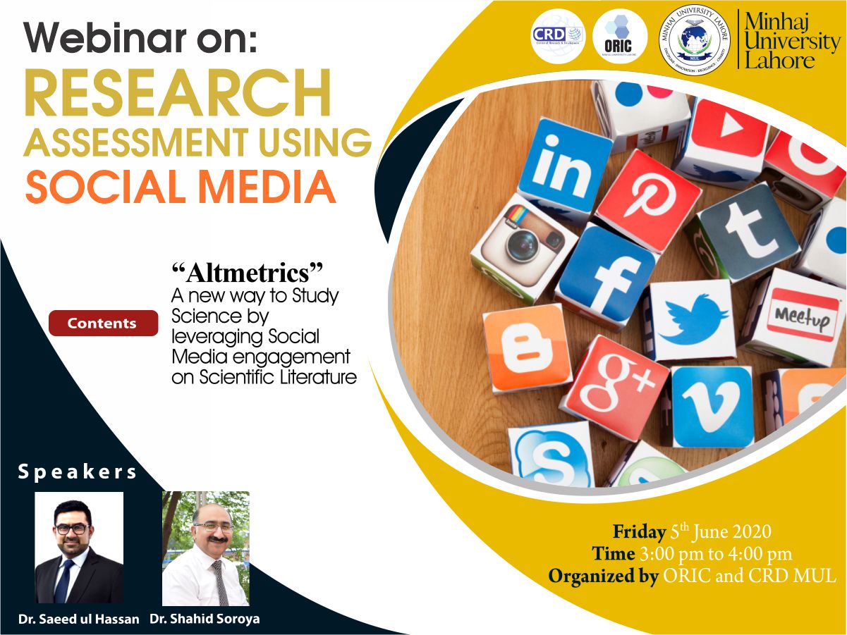 Research Assessment using Social Media